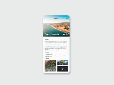 Travel Destination app design destination travel ui ui challange