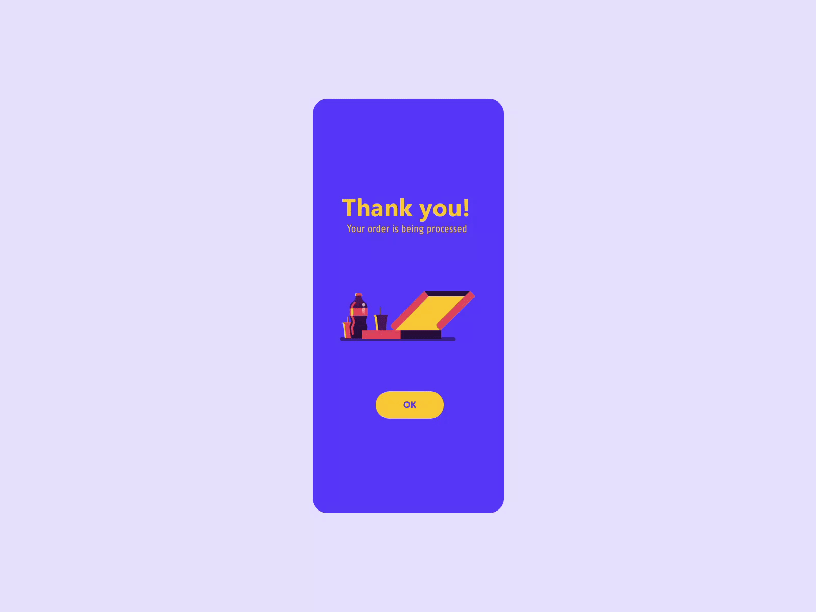 Thank you! animation app design graphic design illustration thank you ui ui challange