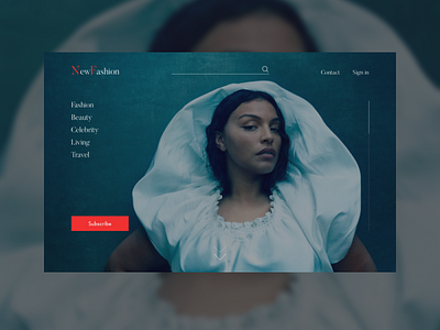 Landing Page for Fashion Blog