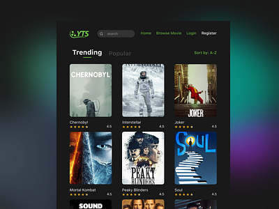 Movie Browser design ipadapp movieapp ui uidesign