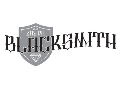 Zae da Blacksmith logo logo typography