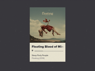 Music Card song sleep party people player card music