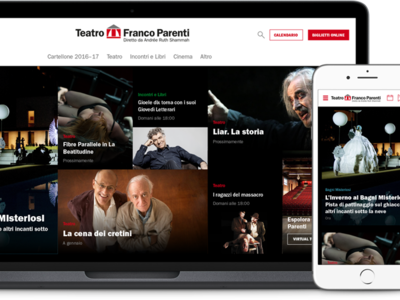 A new website for Teatro Franco Parenti theater uidesign ux design