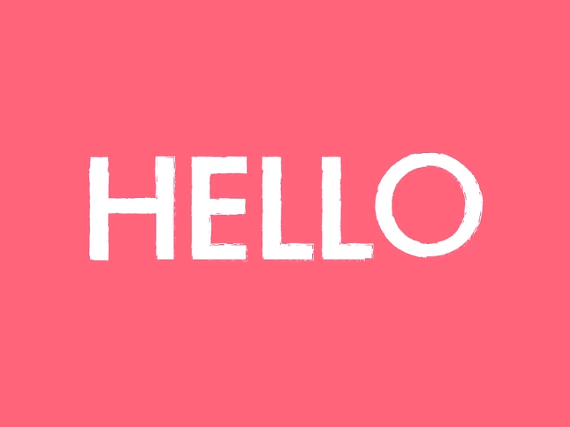 Dribbble hello! animation debut design dribbble flat gif illustrator loop motion movement roll vector