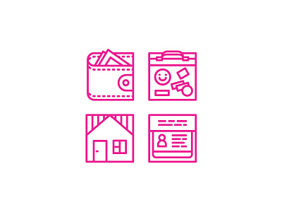 Icons for real estate magazine