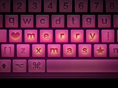 Happy xmas keyboard