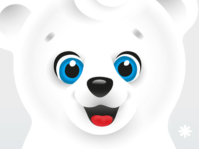White teddy-bear bear character cute illustration illustrator little