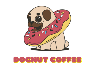 Dognut coffee logo