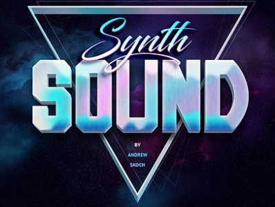 Synth Sound Retro album cover branding classic design illustration logo logodesign visual art