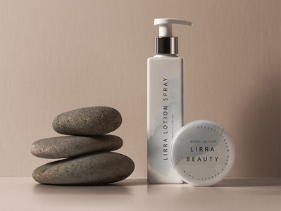 Lirra Beauy products design beauty branding classic design illustration product design