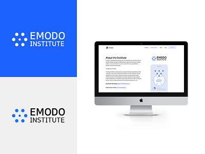 Emodo Institute Reveal brand identity layout learning visual design web design