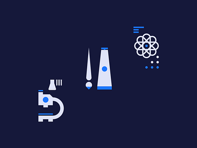 Science, Art, and Tech art data icons illustration science technology visual design