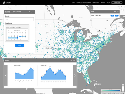 Insights UI dashboard data data visualization desktop app location ui ux design uiux visual design