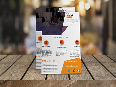 flyer branding brochure business corporate design elegant flyer leaflet logo design poster design