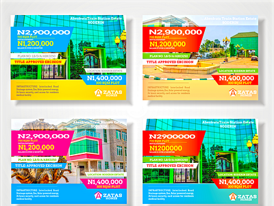 Real estate flyers graphic design