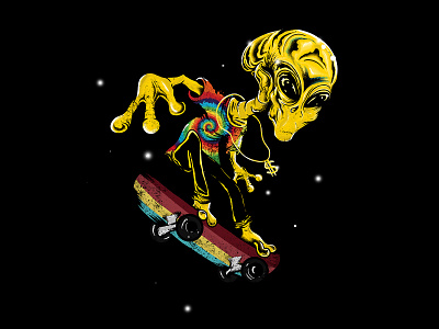 alien skateboard alien aliens branding clothing brand clothing design desain design design tshirt fiverr illustration tshirt