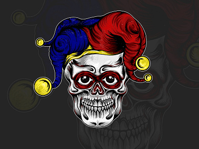 clown skull clown