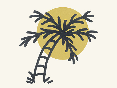 Palm Tree beach california drawing illustration palmtree summer tree