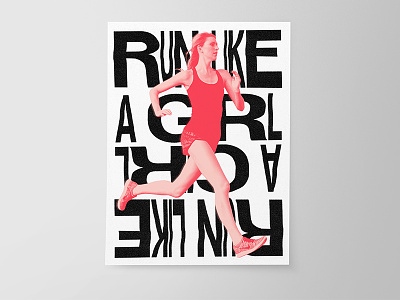 December 2016 - Editorial Experiment athlete athletics nike run running somethingamonth type typography woman women