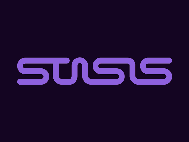 S T A S I S ambient animation aurora branding gradient lights logo music neon