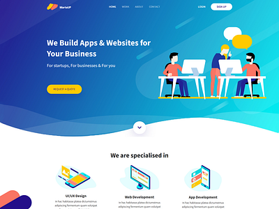 MartUp | Responsive Website Landing Page