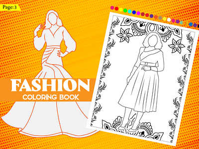 Beautiful Adult Fashion Coloring Page coloring