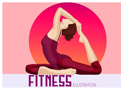 Yoga illustration art fitness app fitness illustration pose illustartion workout yoga yoga illustration