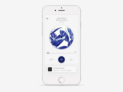 Whohears - Music player discovery electronic music high fidelity iteration minimal mobile music player prototype tracks ui ux