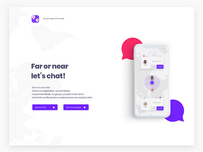 One-on-one chat landing page