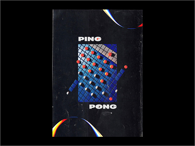Ping Pong bauhaus circles clean dark geometric illustration minimal pattern pingpong poster shapes typography