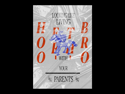 "Looking like living with your parents" brotherhood poster. clean graphicdesign poster poster design seinfeld typeface typogaphy