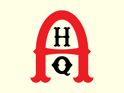 Athletes HQ Vintage baseball branding graphic design illustration logo monogram vintage