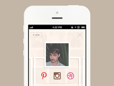 hypo profile app design flat hypo profile social