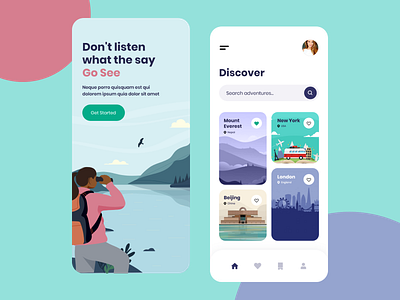 Travel Discovery App Design