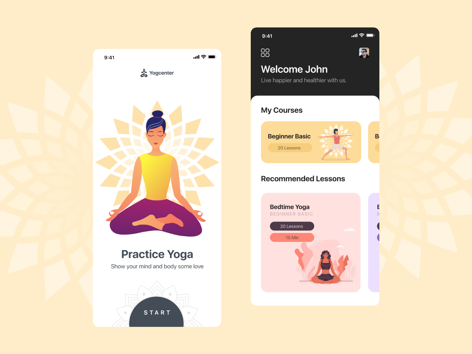 Meditation App Design by AppVoxel on Dribbble