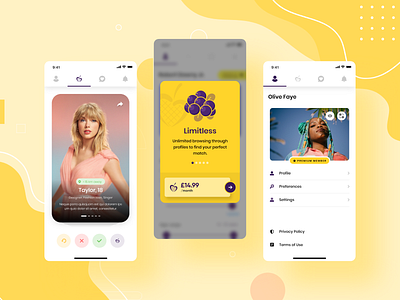 Dating App Design dating app design graphic design illustration mobile app design