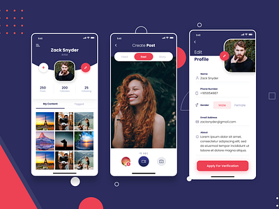 Social Media App Design