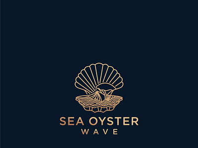 SEA OYSTER WAVE branding graphic design logo