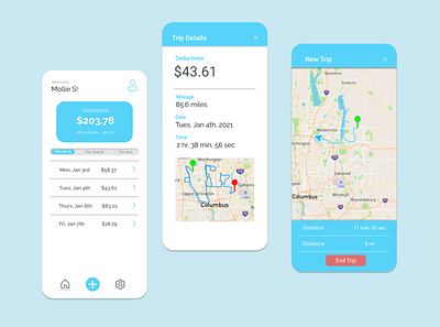 Tax Deduction App Redesign app concept redesign ux