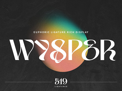 WYSPER branding design display font font handlettering illustration lettering logo sans serif type type design typography