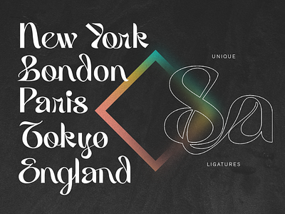 Wysper - Unique Ligatures branding design font font design glyphs handlettering illustration lettering logo type type design typography