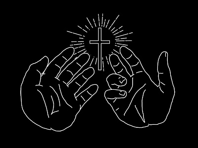 Hand Cross cross hand. hands illustration jesus
