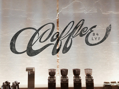 Coffee B 4 LYF coffee hand lettering lettering type typography