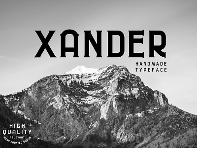 Xander branding font lettering lockup typeface typography