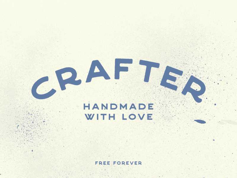 Crafter (FREE) font free free font lettering neat r typography
