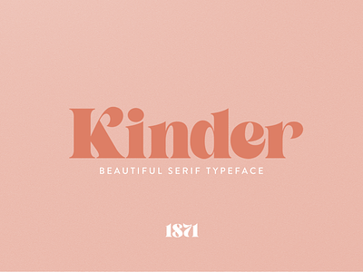Kinder branding high contrast leterring logo serif serif font typeface typography
