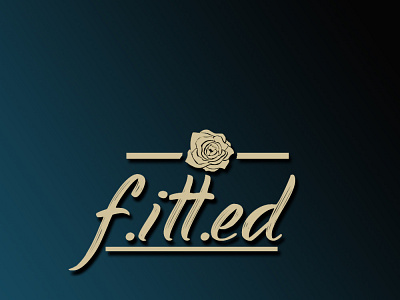 Typography F.itt.ed Logo brand brand identity branding design creative design flat illustration logo logo type logodesign logomark logos minimal vector