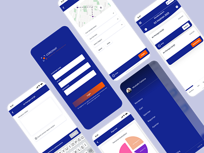 Coredinat App app design mobile ux