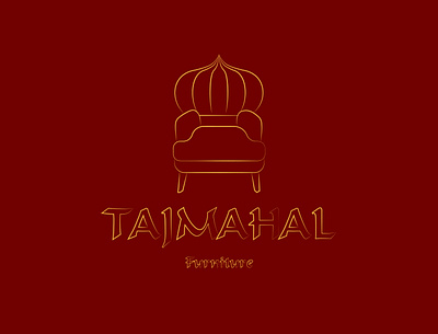 Taj Mahal Furniture Company branding design furniture graphic design illustration logo logo design logotype