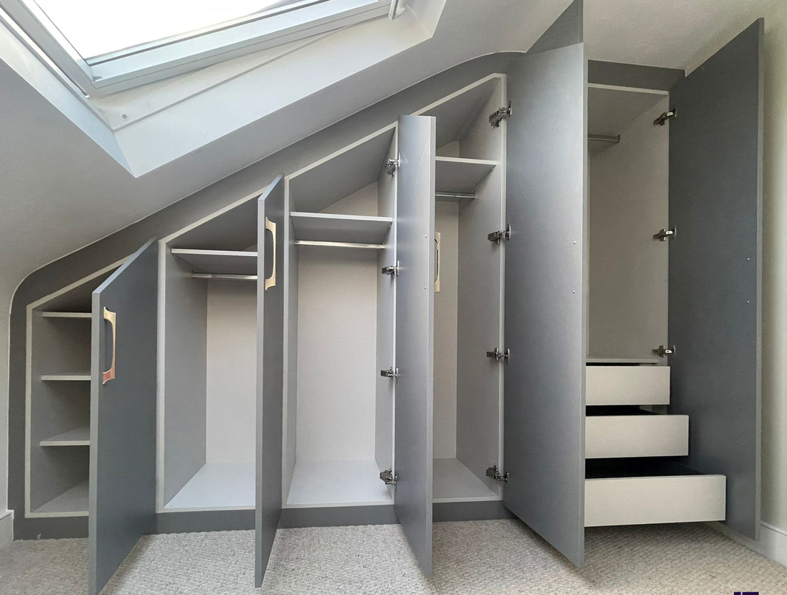 Loft Wardrobe Unit with Bespoke Shelving Watford by Inspired Elements